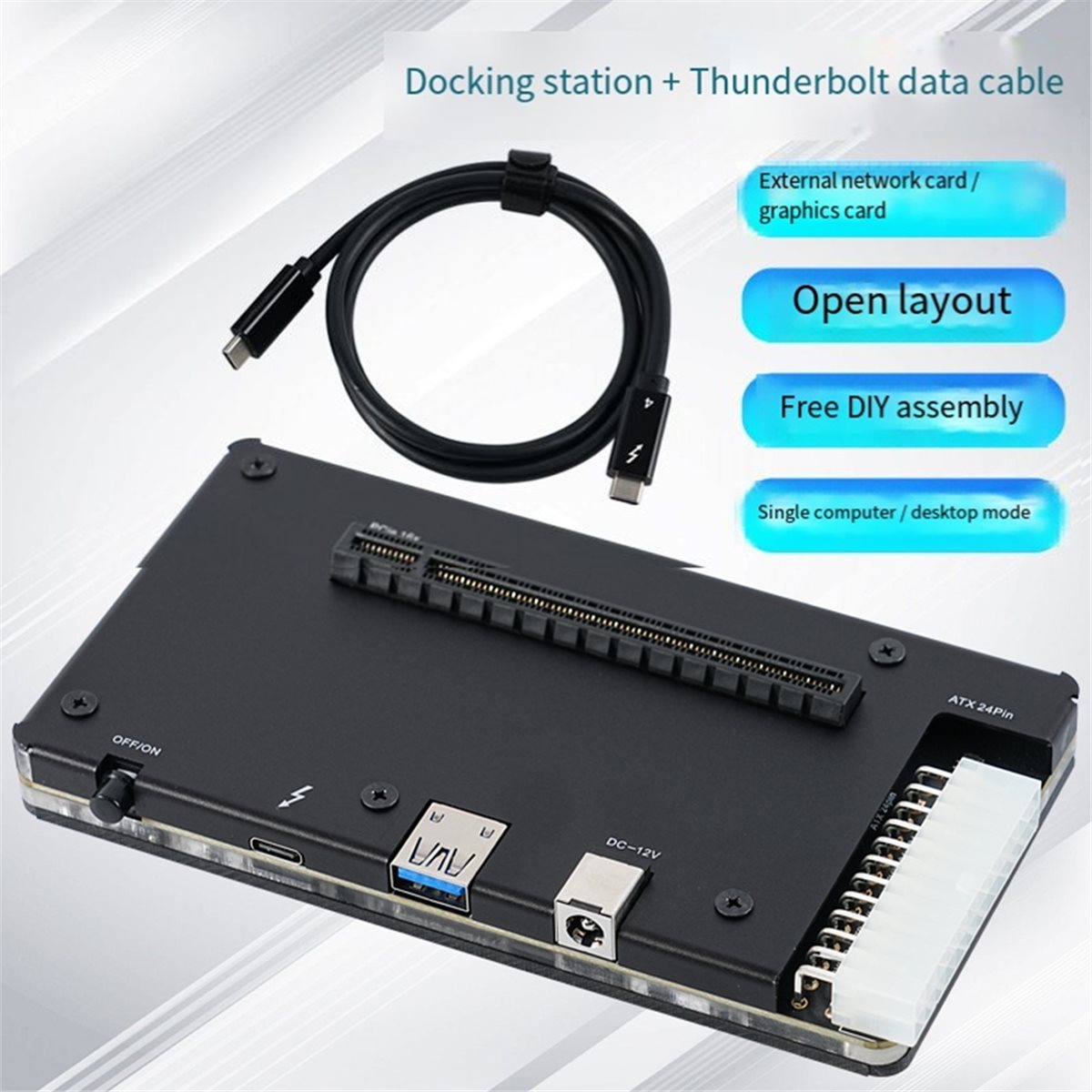 Thunderbolt 4 External Gpu Enclosure - ABIU Professionele Externe GPU voor Thunderbolt
