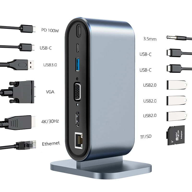 USB C 3.0 HUB Type C naar Mult - 4 Hdmi Multi Monitor Video Card 4K recensie en prijs