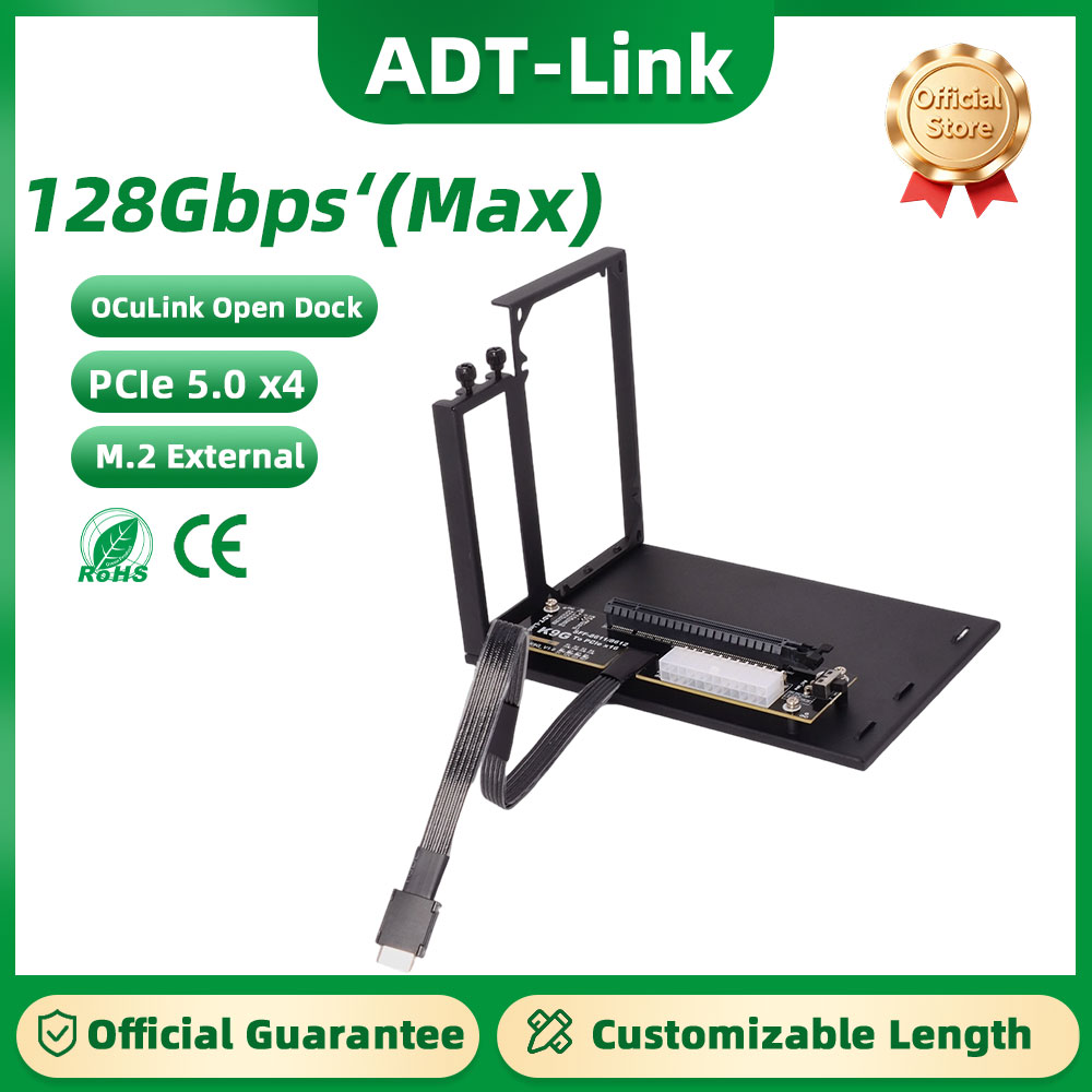 ADT-Link PCIe 5.0 K993G OcuLin - Oculink Egpu Dock Graphics Card recensie en prijs