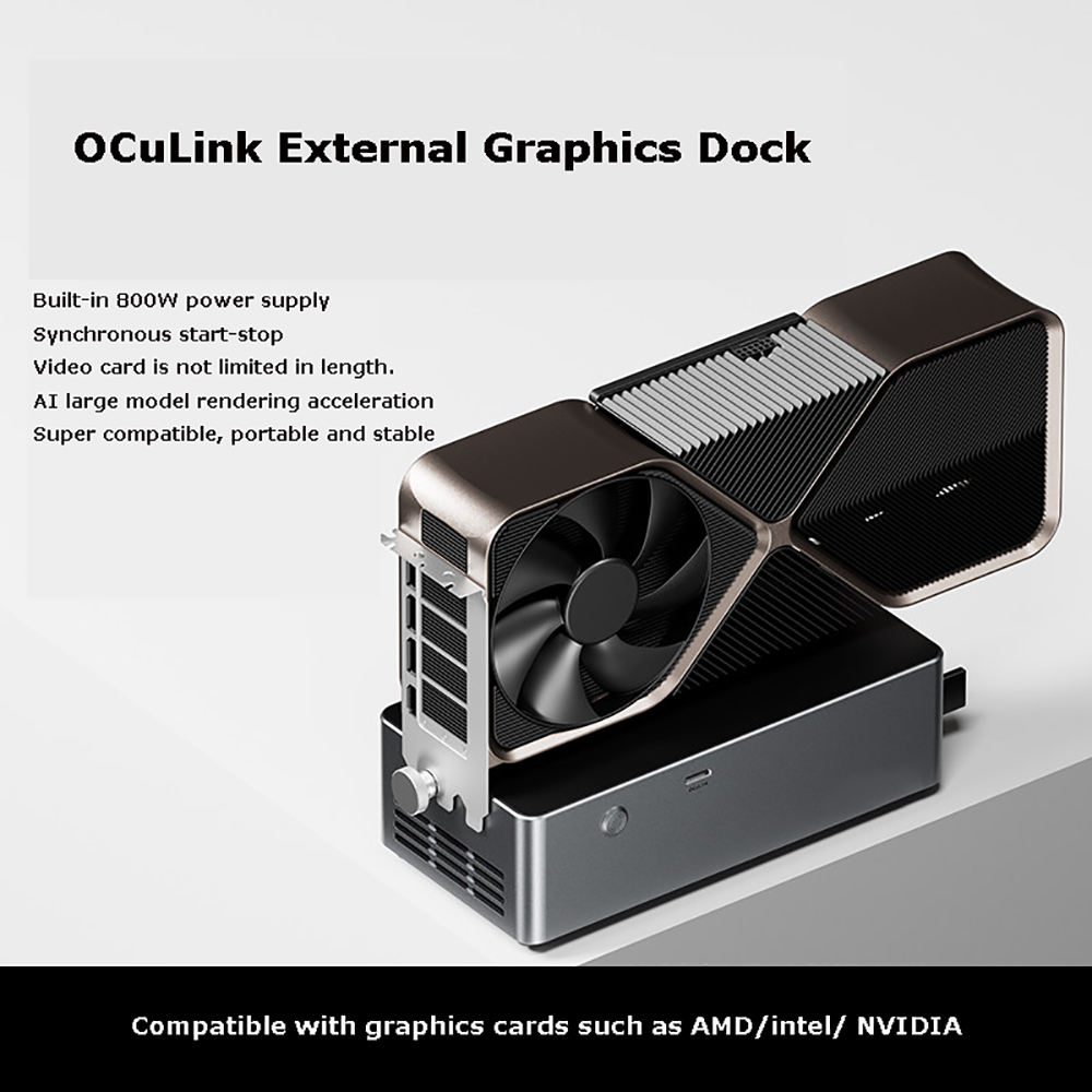 AG02/AG01 EGPU Dock met OCuLin - Oculink Egpu Dock Graphics Card recensie en prijs